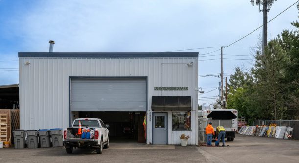 One of the Public Works Buildings